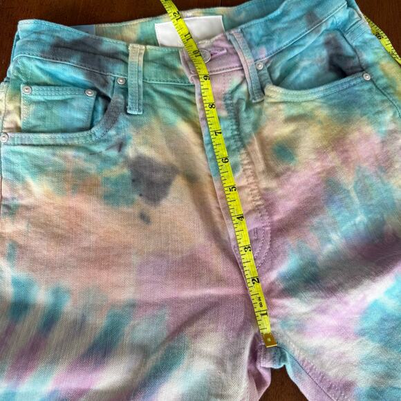 Mother Superior The Tripper Tie Dye Crop Jeans Swirling Secrets Sz 25 Festival - Picture 16 of 16